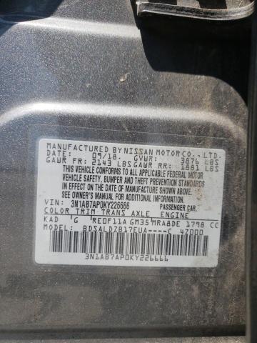 Photo 11 VIN: 3N1AB7AP0KY226666 - NISSAN SENTRA S 