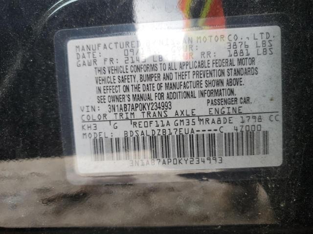 Photo 11 VIN: 3N1AB7AP0KY234993 - NISSAN SENTRA 