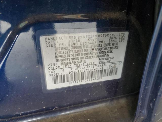 Photo 11 VIN: 3N1AB7AP0KY248103 - NISSAN SENTRA 