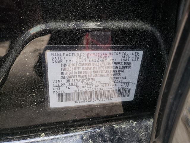 Photo 9 VIN: 3N1AB7AP0KY256766 - NISSAN SENTRA S 