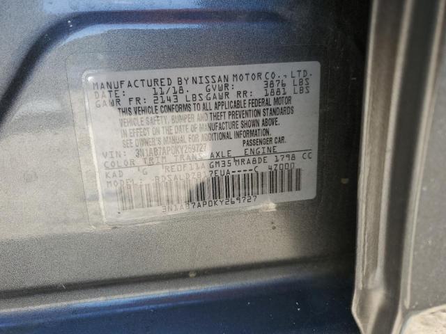 Photo 11 VIN: 3N1AB7AP0KY269727 - NISSAN SENTRA S 