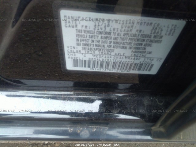 Photo 8 VIN: 3N1AB7AP0KY270232 - NISSAN SENTRA 