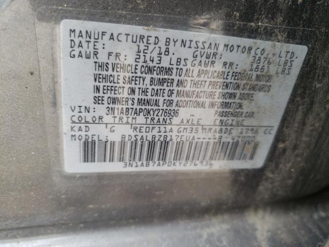 Photo 12 VIN: 3N1AB7AP0KY276936 - NISSAN SENTRA 