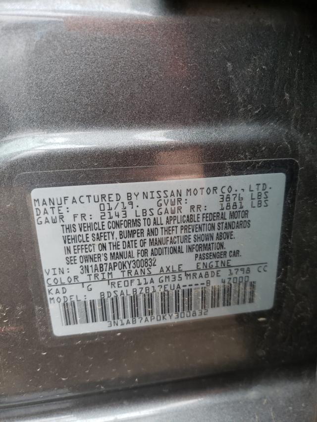 Photo 9 VIN: 3N1AB7AP0KY300832 - NISSAN SENTRA S 