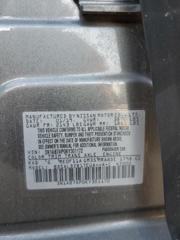 Photo 11 VIN: 3N1AB7AP0KY301172 - NISSAN SENTRA 