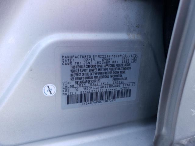 Photo 11 VIN: 3N1AB7AP0KY307120 - NISSAN SENTRA 