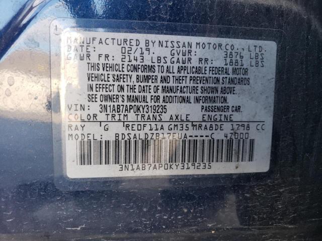 Photo 11 VIN: 3N1AB7AP0KY319235 - NISSAN SENTRA 