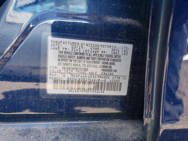 Photo 9 VIN: 3N1AB7AP0KY331658 - NISSAN SENTRA 