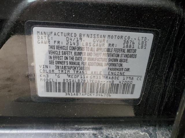 Photo 12 VIN: 3N1AB7AP0KY346306 - NISSAN SENTRA 