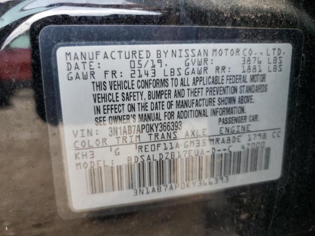 Photo 12 VIN: 3N1AB7AP0KY366393 - NISSAN SENTRA S 