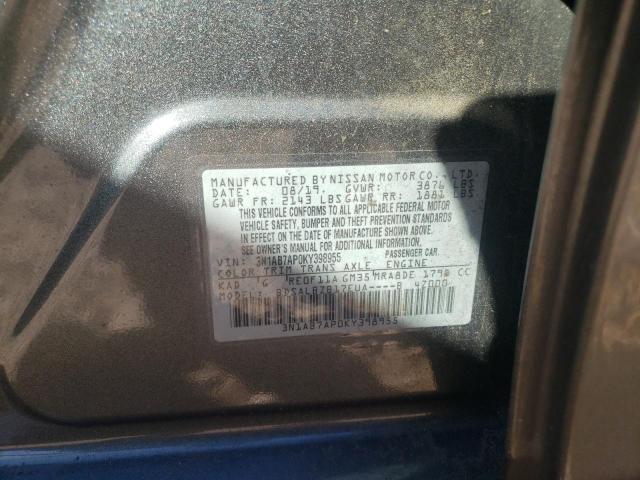 Photo 9 VIN: 3N1AB7AP0KY398955 - NISSAN SENTRA S 