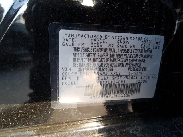 Photo 9 VIN: 3N1AB7AP1DL611069 - NISSAN SENTRA S 