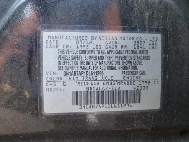 Photo 12 VIN: 3N1AB7AP1DL611296 - NISSAN SENTRA S 