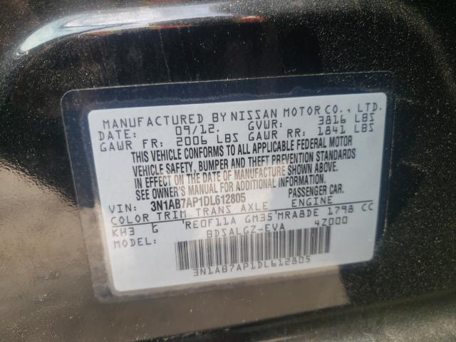 Photo 9 VIN: 3N1AB7AP1DL612805 - NISSAN SENTRA S 