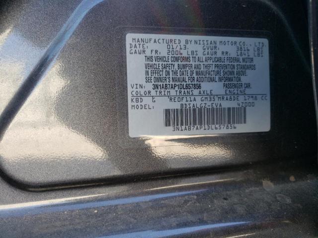 Photo 11 VIN: 3N1AB7AP1DL657856 - NISSAN SENTRA S 