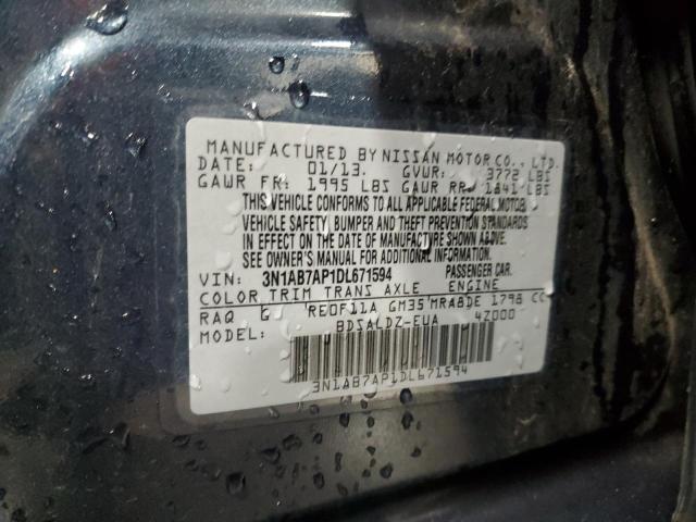 Photo 11 VIN: 3N1AB7AP1DL671594 - NISSAN SENTRA S 