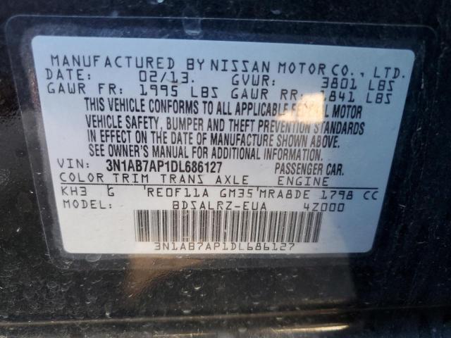 Photo 11 VIN: 3N1AB7AP1DL686127 - NISSAN SENTRA S 