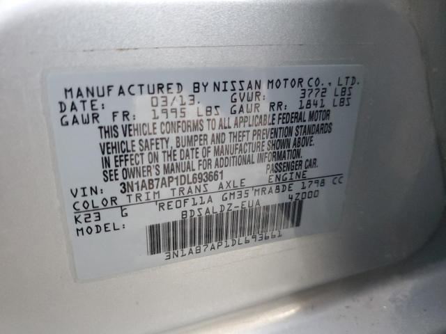 Photo 11 VIN: 3N1AB7AP1DL693661 - NISSAN SENTRA S 