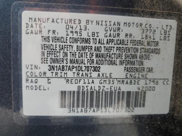 Photo 11 VIN: 3N1AB7AP1DL707302 - NISSAN SENTRA 