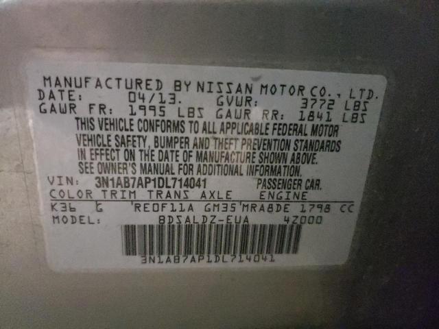 Photo 11 VIN: 3N1AB7AP1DL714041 - NISSAN SENTRA S 