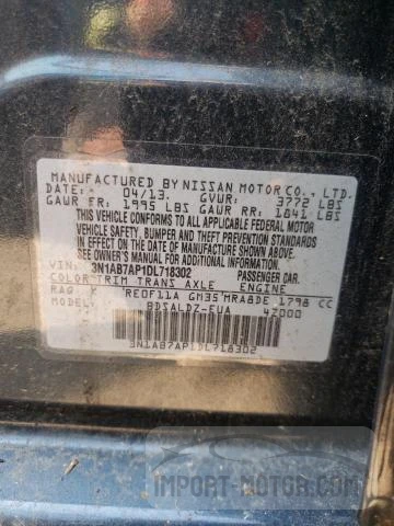 Photo 11 VIN: 3N1AB7AP1DL718302 - NISSAN SENTRA 