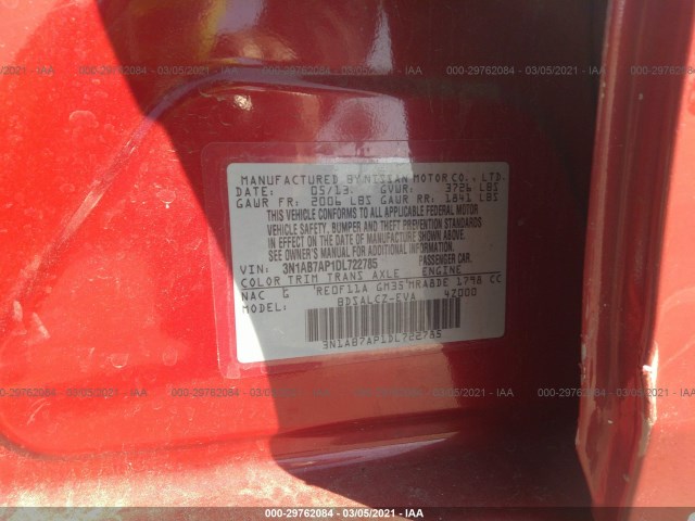 Photo 8 VIN: 3N1AB7AP1DL722785 - NISSAN SENTRA 