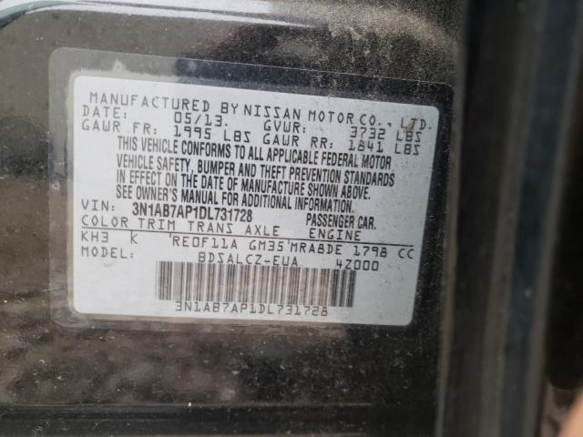 Photo 9 VIN: 3N1AB7AP1DL731728 - NISSAN SENTRA S 