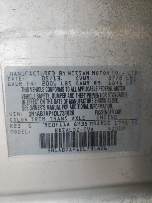 Photo 9 VIN: 3N1AB7AP1DL731826 - NISSAN SENTRA 