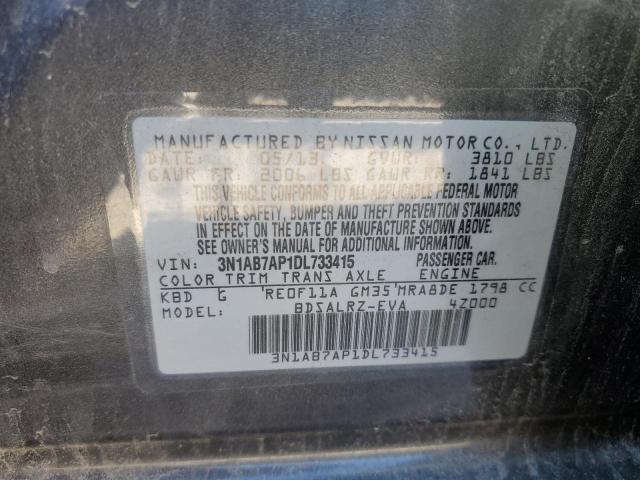 Photo 11 VIN: 3N1AB7AP1DL733415 - NISSAN SENTRA S 