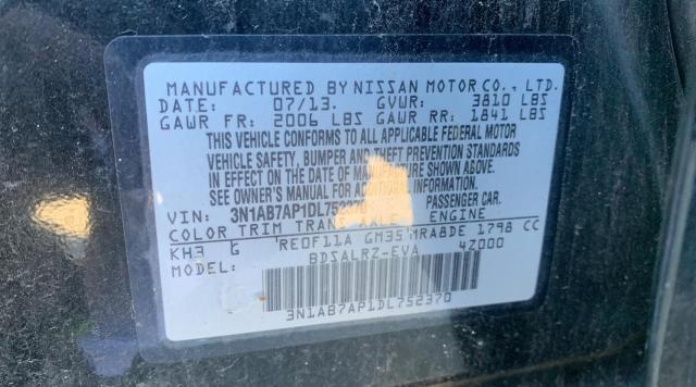 Photo 9 VIN: 3N1AB7AP1DL752370 - NISSAN SENTRA S 