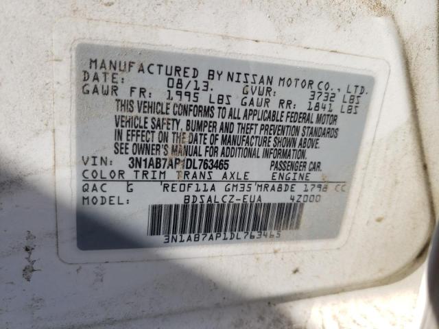 Photo 9 VIN: 3N1AB7AP1DL763465 - NISSAN SENTRA S 