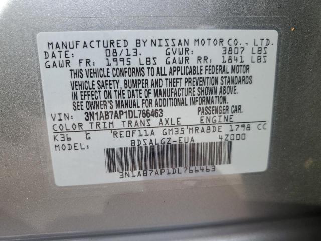 Photo 12 VIN: 3N1AB7AP1DL766463 - NISSAN SENTRA S 