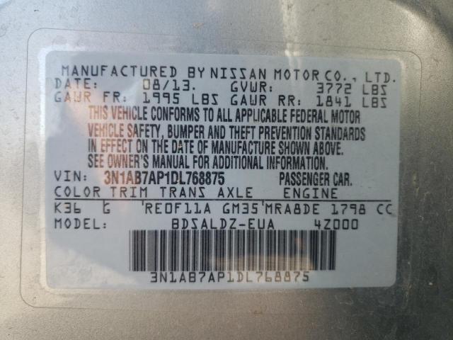 Photo 12 VIN: 3N1AB7AP1DL768875 - NISSAN SENTRA S 