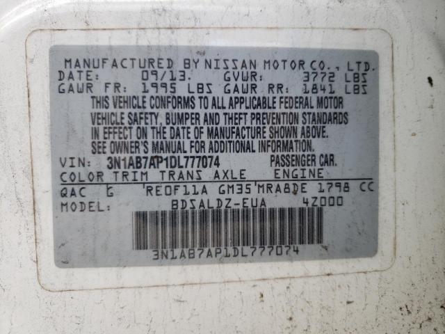 Photo 12 VIN: 3N1AB7AP1DL777074 - NISSAN SENTRA 