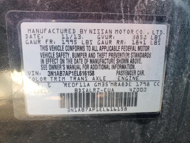 Photo 9 VIN: 3N1AB7AP1EL616158 - NISSAN SENTRA S 