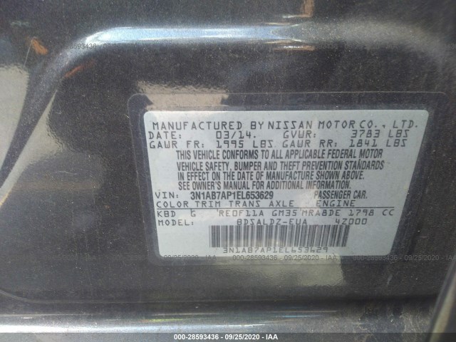 Photo 8 VIN: 3N1AB7AP1EL653629 - NISSAN SENTRA 