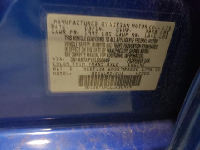 Photo 9 VIN: 3N1AB7AP1EL656949 - NISSAN SENTRA S 