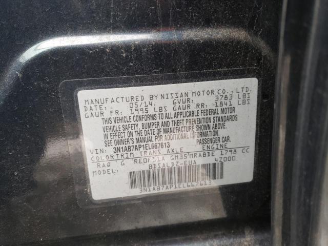 Photo 9 VIN: 3N1AB7AP1EL667613 - NISSAN SENTRA S 