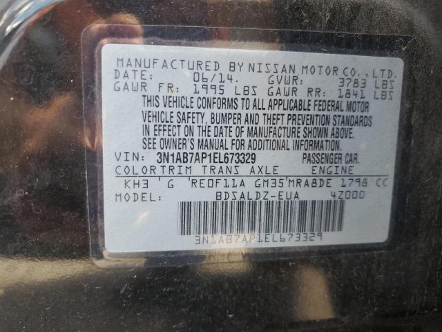 Photo 11 VIN: 3N1AB7AP1EL673329 - NISSAN SENTRA S 