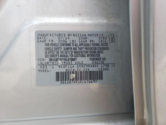 Photo 11 VIN: 3N1AB7AP1EL676697 - NISSAN SENTRA S 