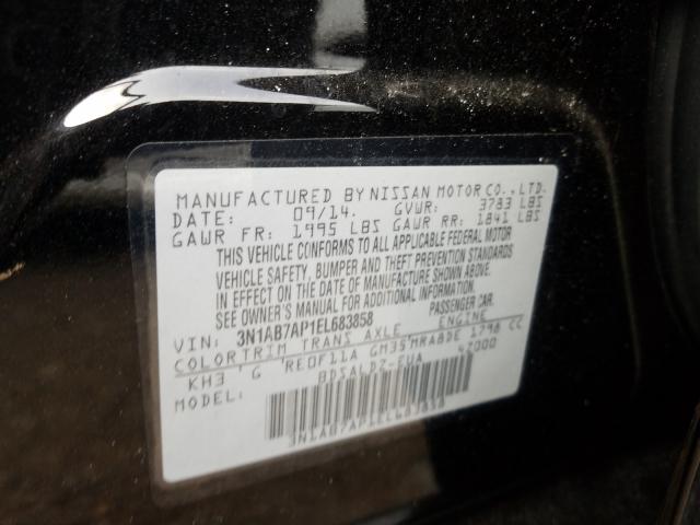 Photo 9 VIN: 3N1AB7AP1EL683858 - NISSAN SENTRA S 