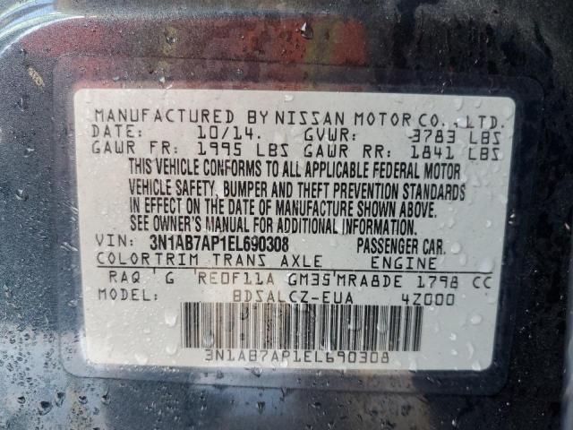 Photo 9 VIN: 3N1AB7AP1EL690308 - NISSAN SENTRA S 