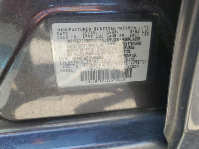 Photo 11 VIN: 3N1AB7AP1EL693063 - NISSAN SENTRA S 