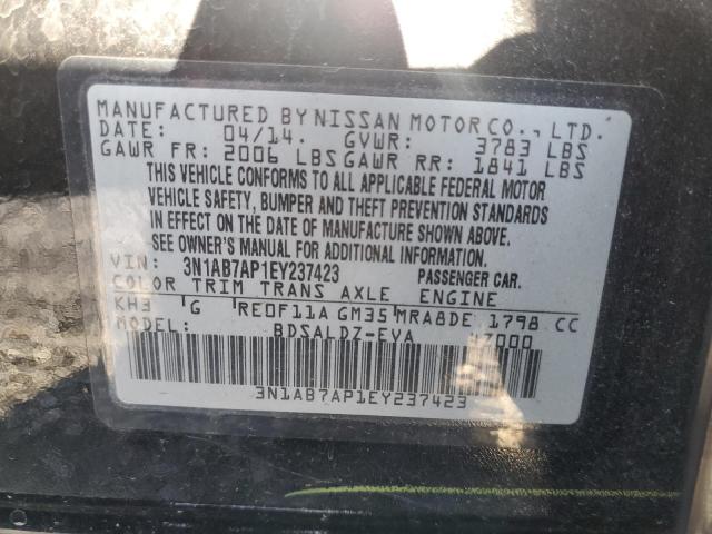 Photo 11 VIN: 3N1AB7AP1EY237423 - NISSAN SENTRA S 