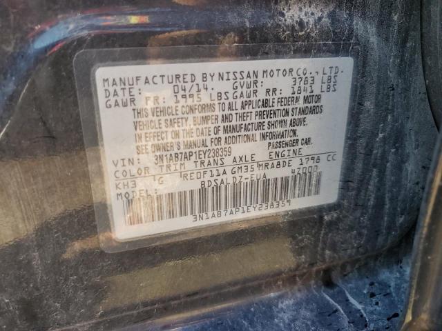 Photo 9 VIN: 3N1AB7AP1EY238359 - NISSAN SENTRA S 