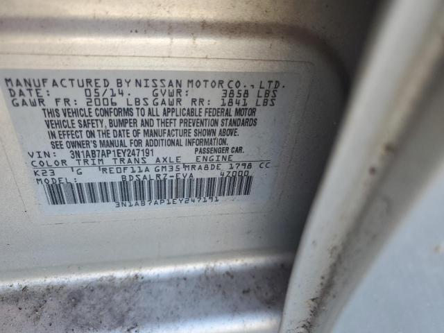 Photo 11 VIN: 3N1AB7AP1EY247191 - NISSAN SENTRA S 