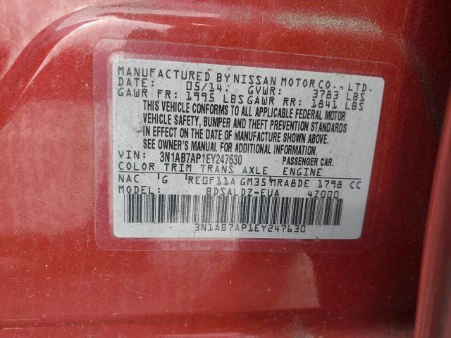 Photo 11 VIN: 3N1AB7AP1EY247630 - NISSAN SENTRA 