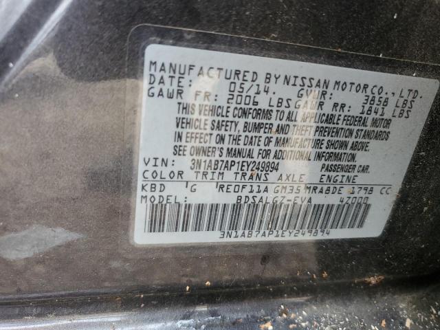 Photo 11 VIN: 3N1AB7AP1EY249894 - NISSAN SENTRA 