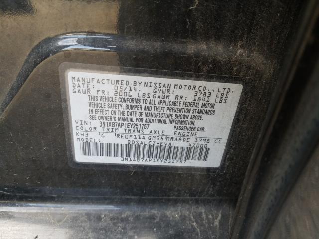 Photo 9 VIN: 3N1AB7AP1EY251757 - NISSAN SENTRA 