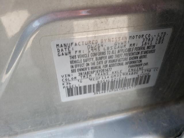 Photo 11 VIN: 3N1AB7AP1EY261477 - NISSAN SENTRA S 